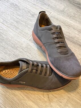 Geox Respira Shoes Size 10 Womens Gray Slide On Sneakers Tennis